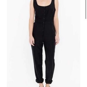 American Apparel Faded Black Sleeveless Jumpsuit. Size L